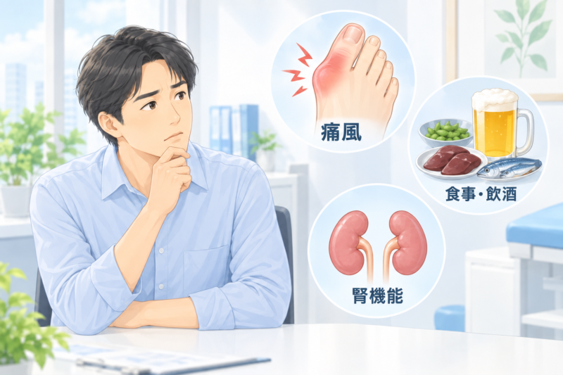 健康診断で尿酸値が高いと言われたら？痛風がなくても治療は必要？医師が解説｜新橋・汐留の伊原医院