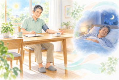 朝・昼・夜、いつの血圧を見るのが大事?家で血圧を測る意味とは?高血圧と合併症の関係を医師が解説|新橋・汐留の伊原医院のアイキャッチ画像
